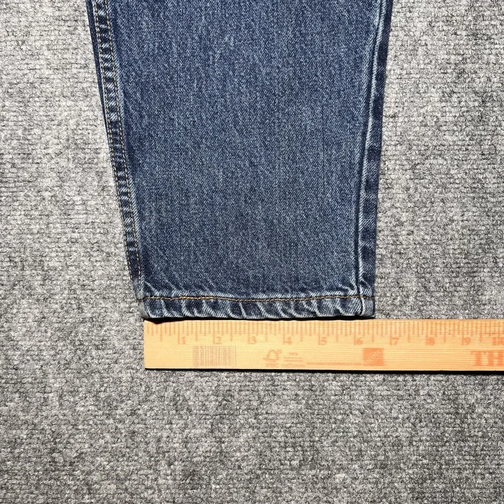 VTG Levis 550 Jeans Womens 22W Relaxed Fit Tapered Leg Made USA 99' Dark Wash‎